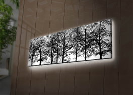 Wallity Lienzo Decorativo Iluminado con LED 30x90 cm Multicolor